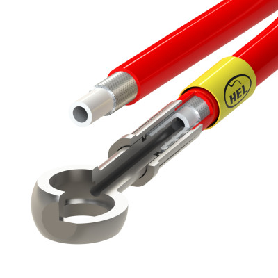 HEL per BMW New Six E3/E9 Left Hand Drive 1968-1977 - tubo frizione aeronautico in treccia metallica